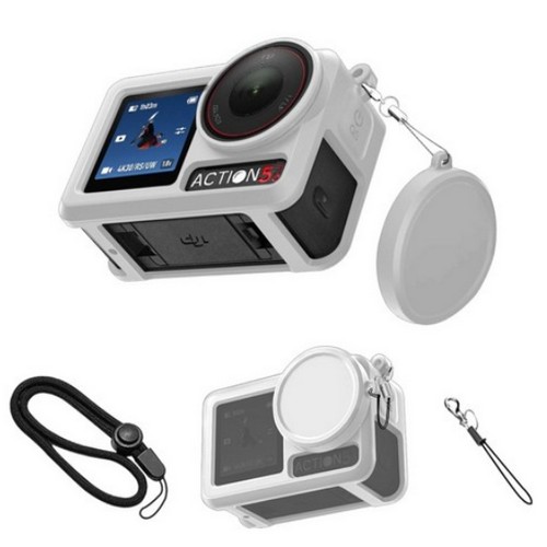 벤토사  DJI 오즈모 액션5 Pro,4용 실리콘 케이스
