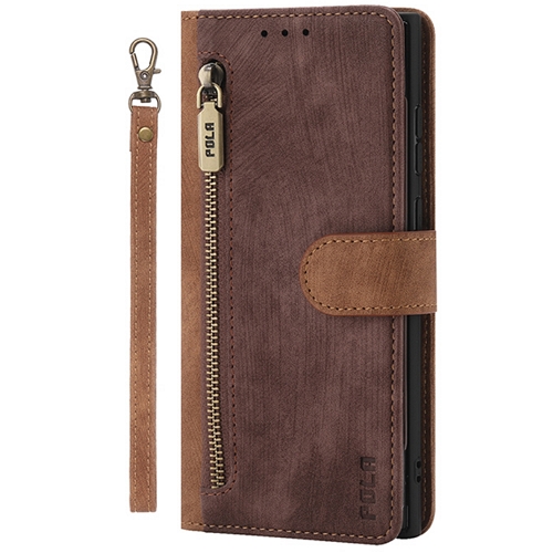 수나르  갤럭시A17 레트로 가죽 지퍼형 지갑 케이스