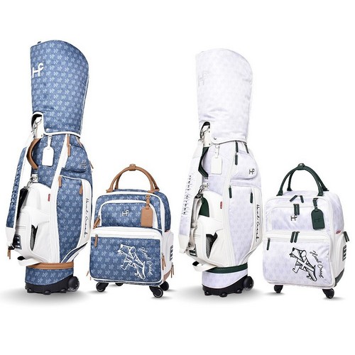 힐크릭  모노그램 클레어 휠 골프백세트 HCCB-51101