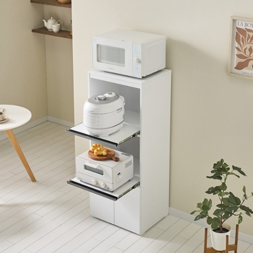 히트가구 C4101 틈새 수납장 렌지대 500