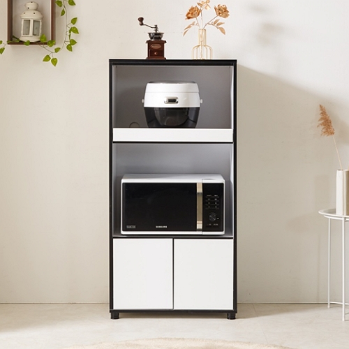 히트가구 H1201 3단 다용도 밥솥 렌지대 600