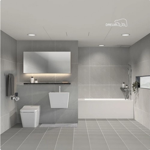 대림바스  프리미엄 블랙에디션 스마트렛 LED 와이드플랩장 거실욕실