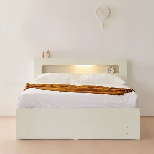 동서가구 룸인 LED 2단 4서랍 수납침대 Q