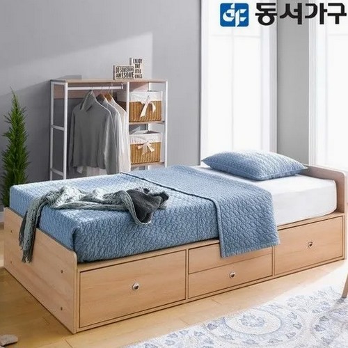 동서가구 가드비 2단 깊은서랍 수납침대 SS