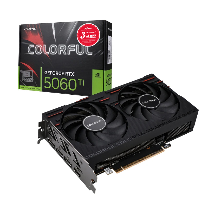 Colorful  지포스 RTX 5060 Ti GAMING DUO D7 8GB 피씨디렉트