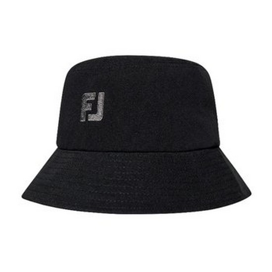 풋조이  로고 버킷햇 FLJMA3803-BLACK