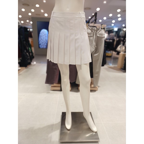 크리스패션 파리게이츠 A라인 플리츠 스커트 521F1PC101_WH