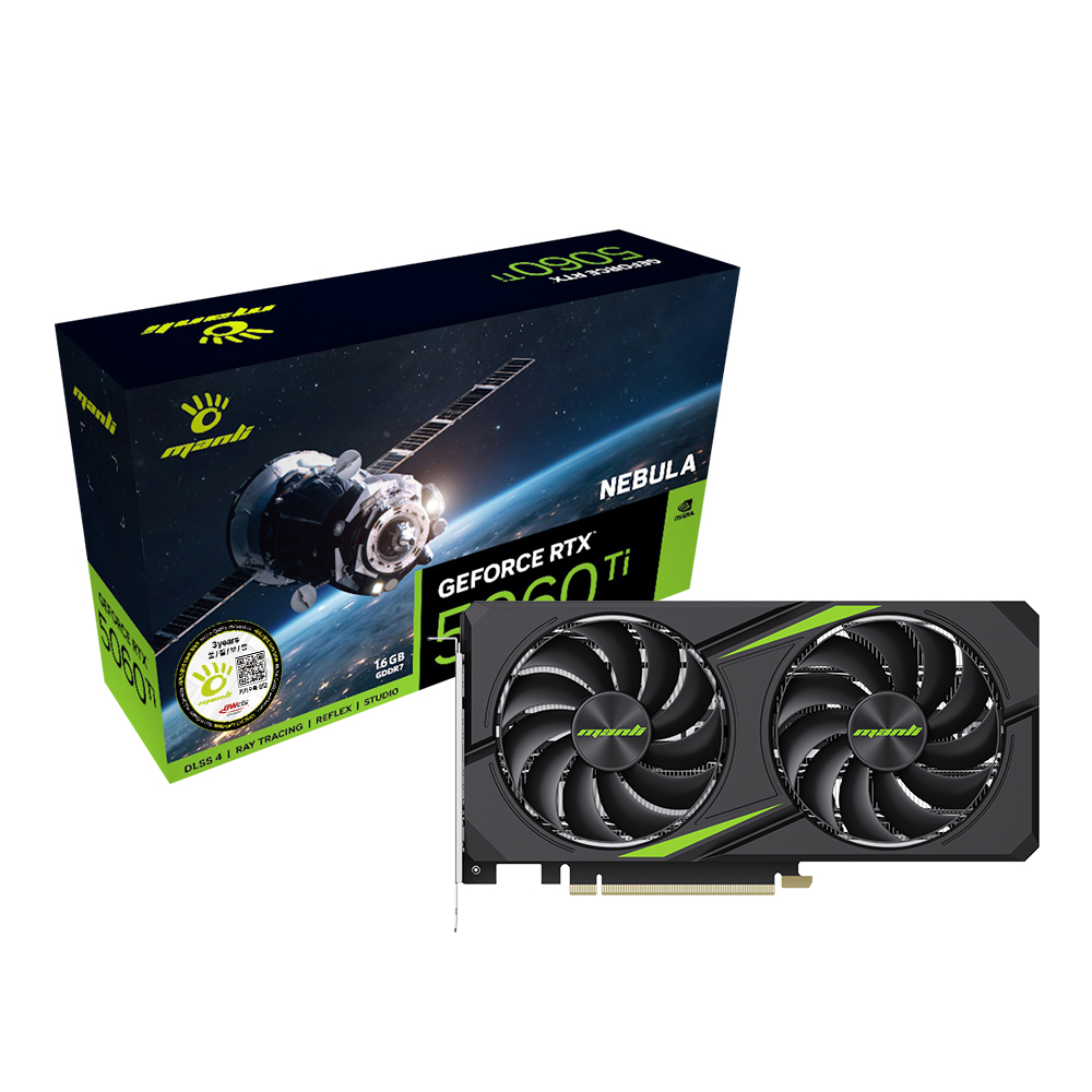 Manli  지포스 RTX 5060 Ti Nebula V2 D7 8GB 대원씨티에스
