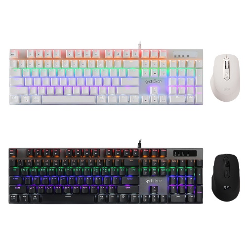 지클릭커  GMK-514 키보드 마우스 세트 화이트
