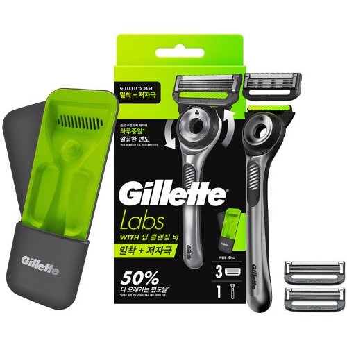 질레트  랩스 딥클렌징바 + 면도날