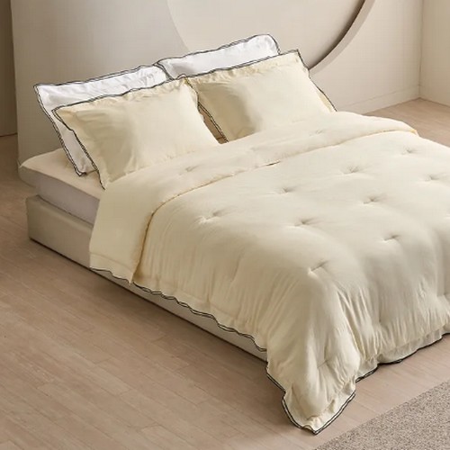 플로라 모달드라이 실크라이크 다운필 차렵이불 베개세트