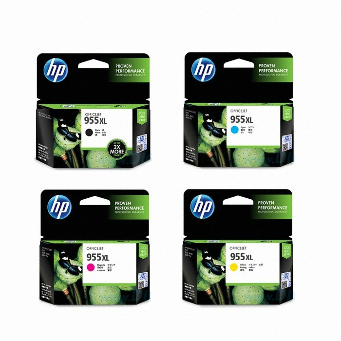 HP  정품 955XL (L0S63AA, L0S66AA, L0S69AA, L0S72AA) 4색 세트