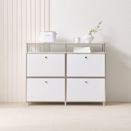 라자가구 비바 리츠 선반형 2단 서랍장 1200