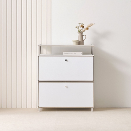 라자가구 비바 리츠 선반형 2단 서랍장 800