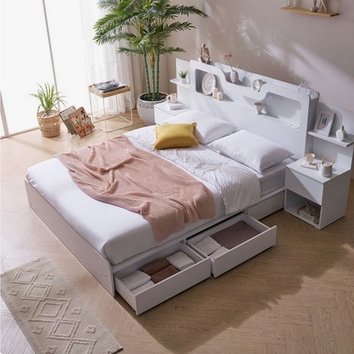 BIF보루네오 프라임 토브 LED 3서랍 수납 침대 K