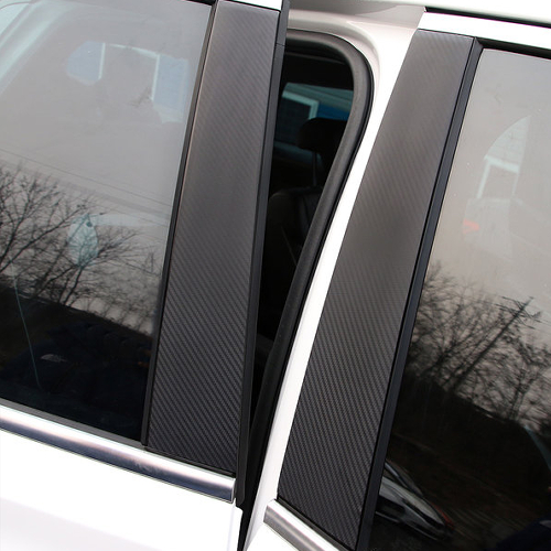 포원  B필러 기둥몰딩 카본 스티커