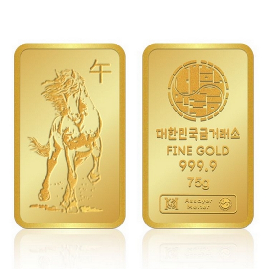 대한민국금거래소  적마 순금 골드바 75g