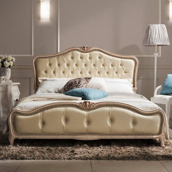 웨스트프롬 럭셔리쉬폰 침대 베이지 Q