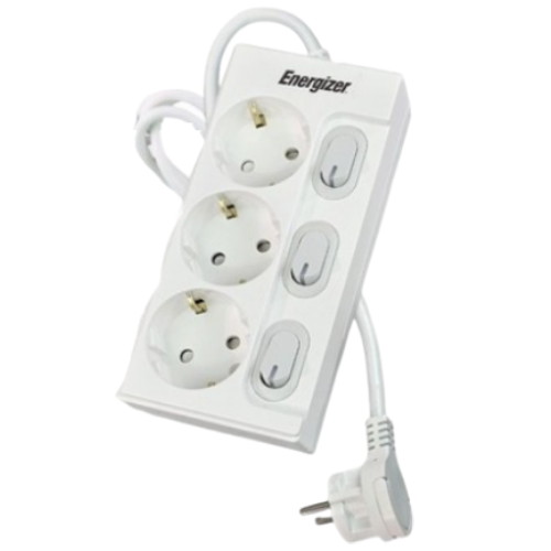 에너자이저  3구 16A 개별스위치 고용량 멀티탭