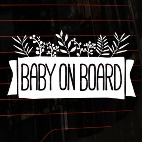 뭉키월드  봄의왈츠 Baby On Board 스티커 LSC-534