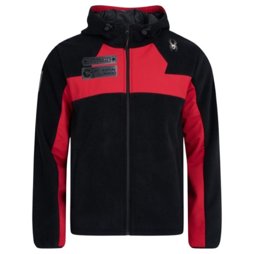 스파이더 패트롤 플리스 후드 집업 SPKWCNFT304M-RED