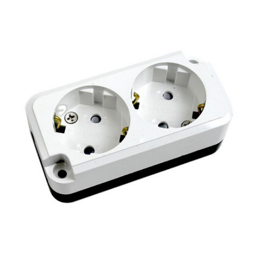 서울전기  프로탭 2구 노출 콘센트 나사타입