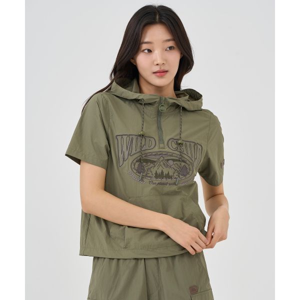 비비씨 어스  앨버트 네이쳐 자수 아노락 BE52AW52W950