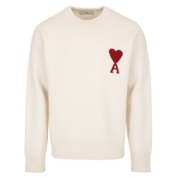 아미 꾀흐 하트 버진 울 니트 스웨터 UKS838 018 154