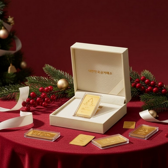 대한민국금거래소  연말 메세지 순금 골드바 37.5g