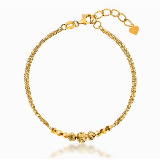 한국금다이아몬드  루체르 글리터 볼 팔찌 3.56g