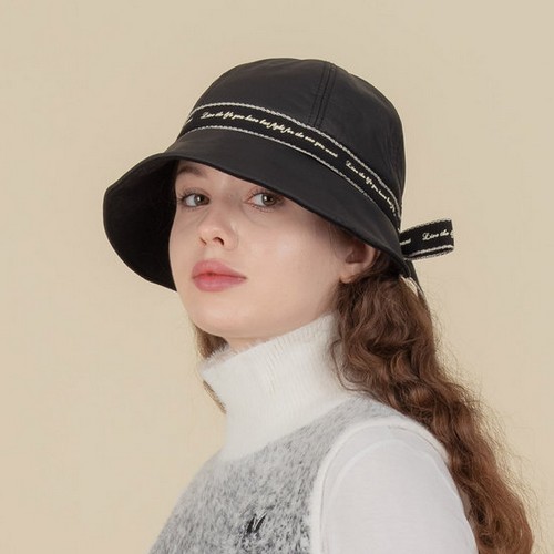 지니골프  리본 테이프 패딩 골프 보넷