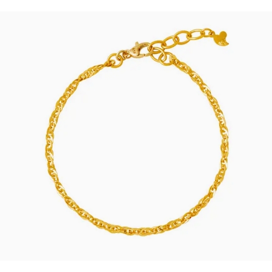 한국금다이아몬드  팔찌 여자 금 커브 체인 3.75g