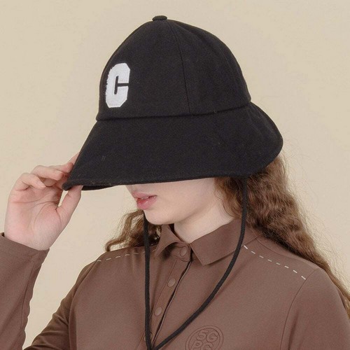 지니골프  C로고 끈 탈부착 벙거지 골프모자