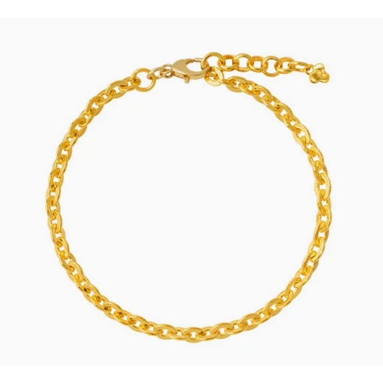 한국금다이아몬드  팔찌 여자 금 체인 함마링 디자인 7.5g