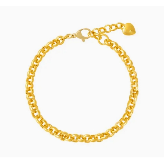 한국금다이아몬드  팔찌 여자 금 고방 체인 디자인 18.75g