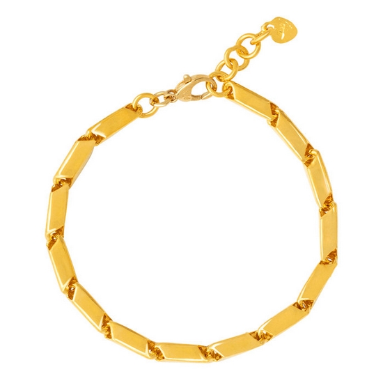 한국금다이아몬드  팔찌 여자 금 대나무 체인 디자인 18.75g