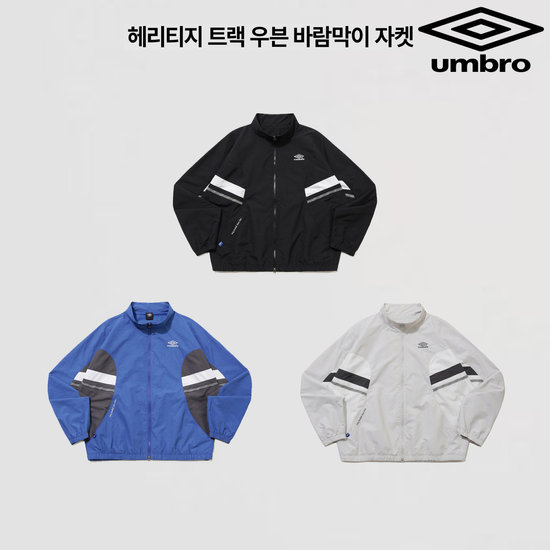 엄브로 백 헤리티지 트랙 우븐 바람막이 자켓 UR121CJK13