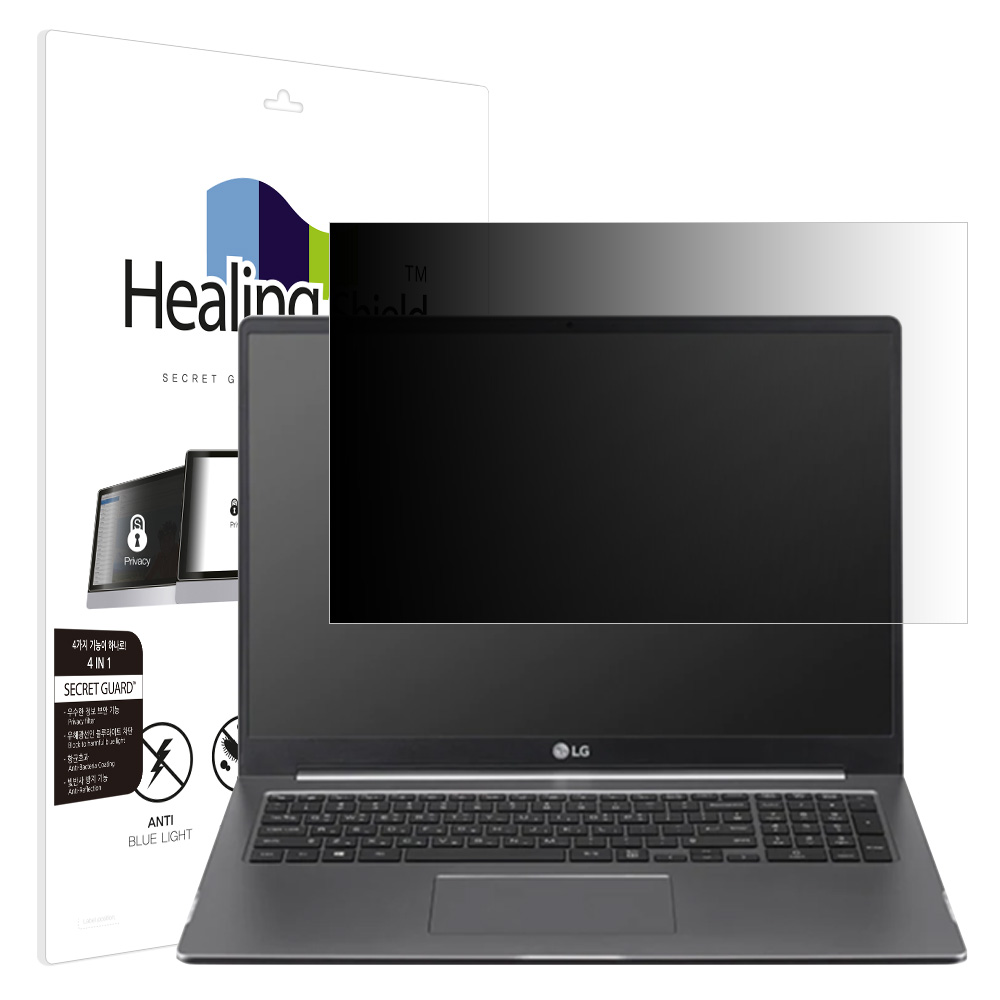 폰트리 힐링쉴드 LG전자 2021 울트라기어 15U70P 항균 블루라이트컷 양면 정보보안 액정보호필름
