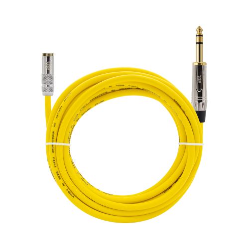 HDTOP  메탈 3.5암 to 5.5수 스테레오 케이블 옐로우