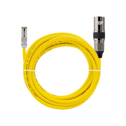 HDTOP  메탈 3.5스테레오 암 to XLR 수 케이블 옐로우