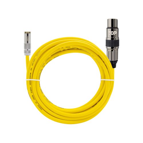 HDTOP  메탈 3.5스테레오 암 to XLR 암 케이블 옐로우