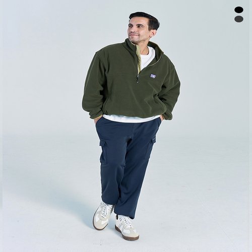 마운틴벨리  니트 본딩 기모 풀밴딩 카고 플리스 안감 트레이닝 팬츠 MVP5474