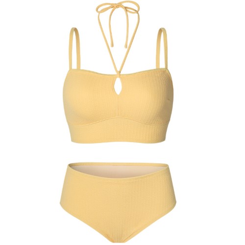 배럴  우먼 리본 스트랩 비키니 세트 B6SWWBI002YLW