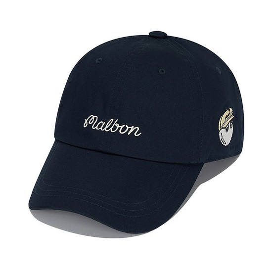 말본골프  뉴 말본 레터 볼캡 M6143PCP02NVY