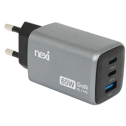 리버네트워크 NEXI PD PPS 65W 3포트 GaN 충전기 NX1630