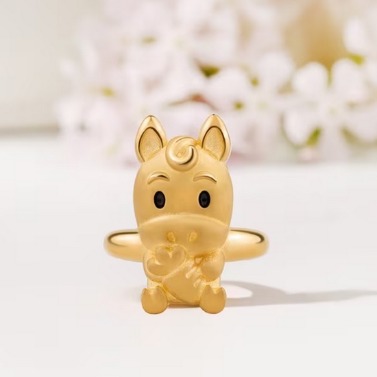 뽀르띠  말띠 당근 말 돌반지 1.875g