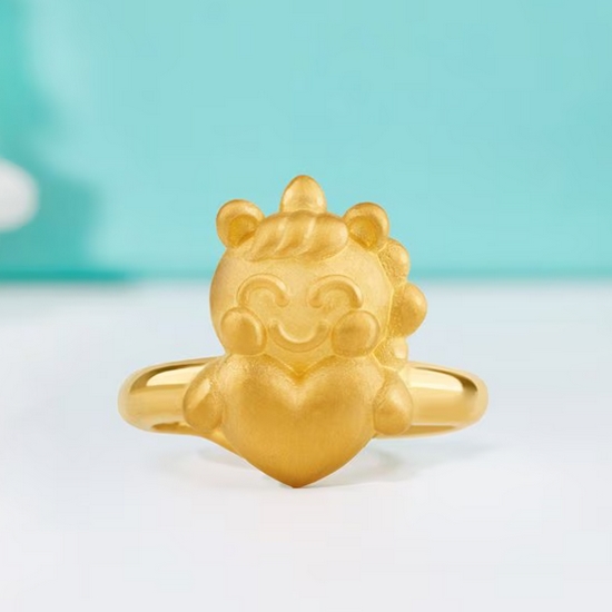 타이니앤코  코코 말띠 빵빵 유니콘 돌반지 1.875g