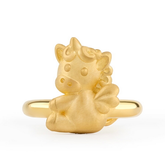 타이니앤코  코코 말띠 날개 유니콘 돌반지 3.75g