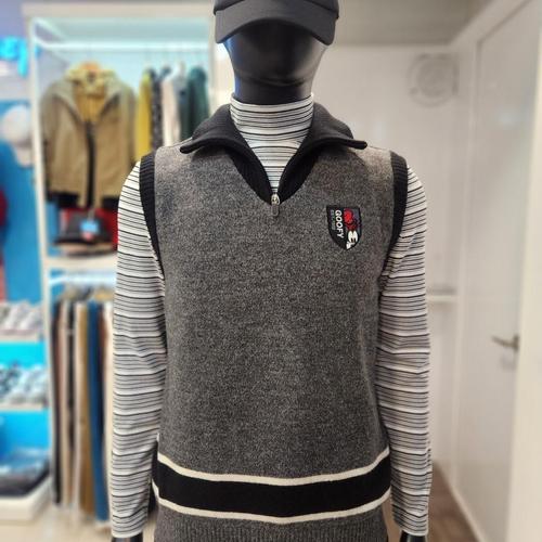 디즈니골프  니트 반집업 바람막이 조끼 DO8MKV030