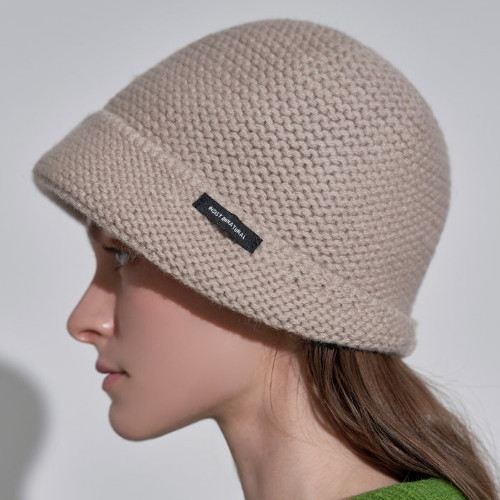 르니앤맥코이  챙 올림 울 니트 버킷 햇 FN02AM101L